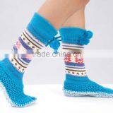 Adults Age Group and Knitted Technics Microfiber Socks Fuzzy Socks Women Slippers thumbnail-1