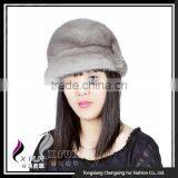 CX-C-54 2016 Cheap High Quality Knitted Mink Fur Hat Cap/Custom Felt Hat thumbnail-4