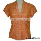 Ladies Tops Latest Design Blouse Fashion Design Lady Blouse for Tencel Fabric thumbnail-1