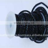 Braided Leather Cord Stingray Leather Cord Bracelet Leather Cord thumbnail-1