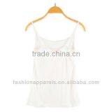 Lace Back White Tank Tops Ladies Rhinestone Tank Tops thumbnail-5