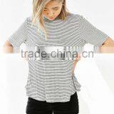 Cheap Promotion Women Fashion Tee Longline Tee thumbnail-5