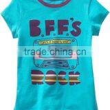Girls Printed t Shirt in Turquoise Colour