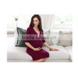 China Wholesale Maternity Clothes New Arrival Modern Maternity Dress thumbnail-3