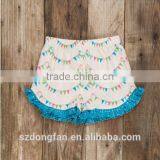 Girls Pinafore Dress Flower Printed Dress With Shorts thumbnail-3