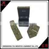 China Supplies Gift Sets Woven Silk Tie Hanky Cufflinks Set thumbnail-1
