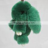 Myfur 2017 Hot Sale Lovely Rex Rabbit Fur Keychain for Bag thumbnail-3