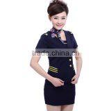 2016 New Design Airline Uniforms Workwears for Airline Stewardess OEM and ODM Uniforms thumbnail-1