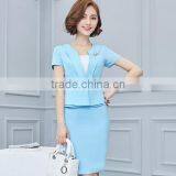 Custom Short Sleeve V-Collar Hot Selling New Formal Dress Woman Suit Wholesale thumbnail-3