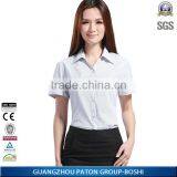2015 Latest Fashion Light Blue Women Shirt And Short Set For Office Wear thumbnail-2