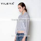 Unique Comfortable Fabric Used Fashion Casual Crop Style Women Coat Model thumbnail-2