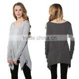 Fashion Women's Sexy Fashion Loose Tops Long Sleeve V Neck Casual Blouse For Sale thumbnail-1