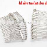 Hot Sell Professional 10PCs/pack Silver Tone Comb Shape Hair Clips thumbnail-1