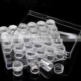 1PC Rectangle Acrylic Clear Beads Display W/Lid Storage Container thumbnail-2