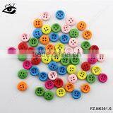 9mm Small Colorful Round Wood Buttons for Clothing Craft Decorations thumbnail-1