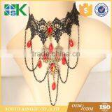 Fashion European and American Lace Necklace Handmade Gemstones Fake Collar Prom Dresses Accessories thumbnail-1