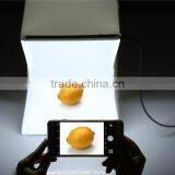 Folding Foldable Portable Mini Photography LED Lightbox Studio for IPhone Samsang LG HTC Smartphone Digital or DSLR Camera thumbnail-2