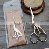 Vintage Golden Swan Embroidery Scissors Craft Sewing Bird Shape Scissors thumbnail-4