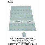 M335 CLEAR MOUNTING SQUDRES thumbnail-1