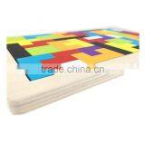 Colourful Wooden Colorful Tangram Puzzle Tetris Brick Pass Game Russia Square Blocks thumbnail-2