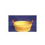 Bamboo Basket Crafrts,wood Basketry,rattan Baskets,hanging Flower Basket,wicker Basket,laundry Hamper thumbnail-1