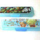 Curtom Logo Print Transparent Colorful Plastic Pencil Case Pen Boxes thumbnail-2