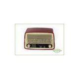 Multifunctional Wooden Retro Radio With Alarm Clock thumbnail-1