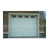 Sectional White Overhead Garage Doors Automatic Galvanized Steel For Villa