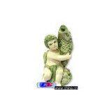 Child With Fish Stone Sculpture Fountain thumbnail-1