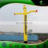 6m Tall Attractive Single Leg Air Dancer / Inflatable Yellow Wing Man For Advertising thumbnail-1