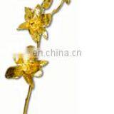 24kt Gold Plated Natural Orchid