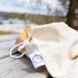 Reusable Produce Organic Cotton Bags - Set of 6 Reusable Produce Bags for Food Storage & Mesh Cotton Tote Bag for Grocery and Storage. thumbnail-5