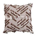 Boho Style Colorful Hand Block Indian Pillow Cover Decorative 18X18" Embroidery Chindi Cushion Cover thumbnail-5