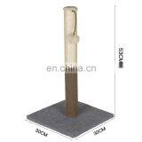 Wholesale Wood Sisal Wooden Parts Pet Products Strong Scratcher Small Pet Cat Tree Post thumbnail-2