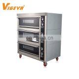 3 Deck 6 Tray Commercial Electric Bread Pizza Industrial Baking Oven For Bakery thumbnail-5