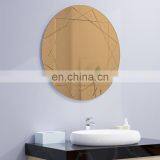 Tinted CNC Engraved Design Acid Etched Glass Silver Mirror thumbnail-3