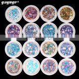 Nail Art 3D Mixed Shaped Sequins UV Gel Polish Sparkling Powder Mix Bag Nail 12 Colors Laser Maple Leaf Art Sequin thumbnail-2