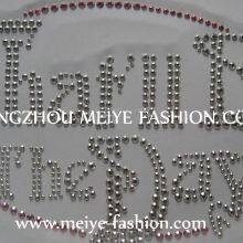 Rhinestone Heat Transfer, Hot Fix Motif, Rhinestone Motif, Heat Transfer thumbnail-1