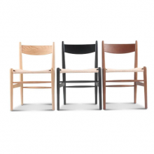 CH36 Wood and Rattan Chair Antique Oak Chairs Wooden Restaurant Chairs White Wooden Kitchen Chairs Wooden Chair With Handle thumbnail-5