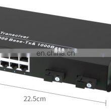 Gigabit Fiber Media Converter 10/100/1000M 2 Fiber Port +8RJ45 Port 2PO and 8LAN Port thumbnail-4