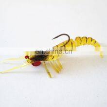 Soft Rubber Shrimp 10.5g 9cm River Wood Shrimp Lure for Bass Carp Trout Fishing thumbnail-1