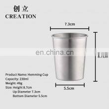 Factory Direct Wholesale Hot Selling for Yiwu 12oz Stainless Steel 304 Metal Espresso Pint Drinking Beer Mug Wine Cup thumbnail-3