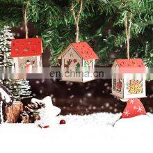 Eco Friendly Wholesale Luxury Best Selling Hanging Personalised Red Wood Christmas Decorations thumbnail-3
