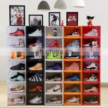 Hot Selling Plastic Shoes Storage Organizer Five Colors Shoes Racks Cabinet Shoes Boxes for Home Household