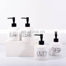 Hot Sale Ceramic Customize Bathroom Set Ceramic Hand Soap Dispenser Cheap Bathroom Accessories thumbnail-3