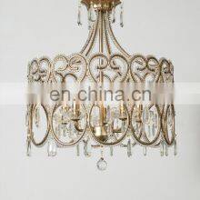 Modern Gold Chrome Luxury Crystal Electric Chandelier Pendant Lighting for Home Hotel Wedding Light thumbnail-3