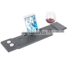 Hot Sale High Quality Simple Luxury Apartment Hotel Bamboo Bathtub Caddy Tray thumbnail-1