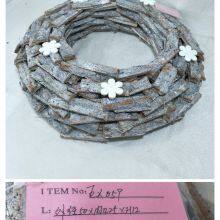 poplar bark flower wreath