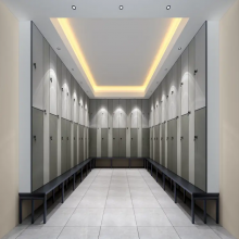 Hot Sale Waterproof Fireproof Phenolic Compact Gym Locker Public Changing Room Locker thumbnail-4