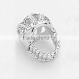 Wholesale Costume Jewelry Crystal Pave Stretch Ring thumbnail-4